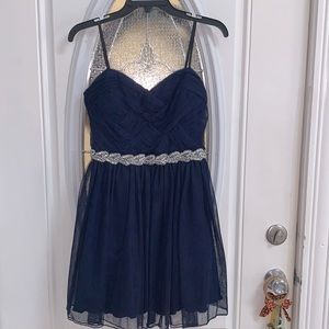 Fancy dress like new! Juniors size 11. Navy blue
